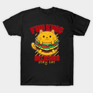 Fuu King Delicious Burger Cat T-Shirt